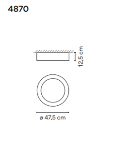 Lampa sufitowa led Vibia DUO ceiling - 4
