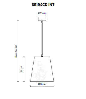 Lampa wisząca  Karman CUPIDO SE194 - 2