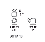 Vistosi BOT FA 16 kinkiet - 2