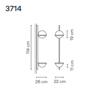 Vibia PALMA 3714 wall - 3