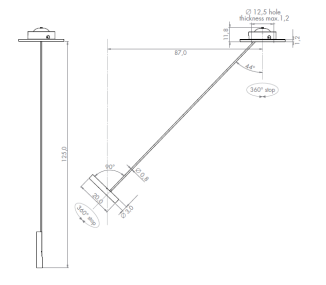 Lampa sufitowa Oty Light POP P12/L Ø 3,0 recessed - 3