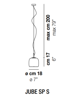 Lampa wisząca Vistosi JUBE SP S - 5