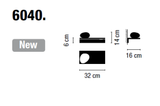 Kinkiet led VIBIA SUITE 6040 - 3
