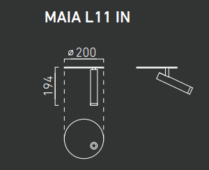 Lampa sufitowa CHORS Maia L11 IN wpuszczana - 2