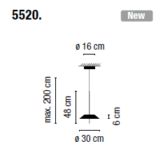 Lampa wisząca Vibia MAYFAIR 5520 - 2