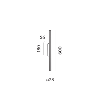 Kinkiet led Wever&Ducre TRACE SLIM 1.0 - 2