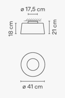 Oprawa sufitowa Vibia TUBE 6105 - 2