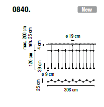 Lampa wisząca Vibia ALGORITHM 0840 - 2