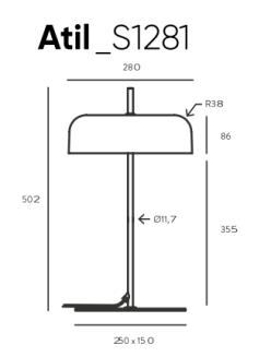 Lampa biurkowa Aromas ATIL_S1281 - 3