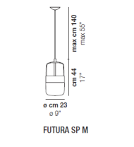 Vistosi FUTURA SP M wisząca - 3