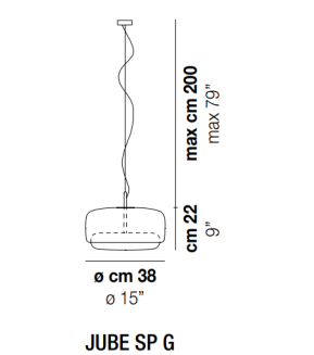 Lampa wisząca Vistosi JUBE SP G - 5