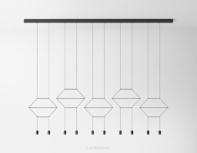 Lampa wisząca Vibia WIREFLOW LINEAL 0330 suspension