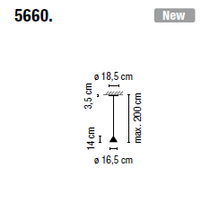 Lampa wisząca Vibia NORTH 5660 - 3