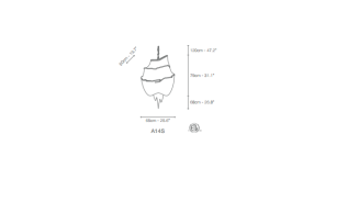 Lampa wisząca Terzani ATLANTIS  65cm - 3