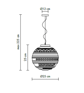 Lampa wisząca Karman Braille suspension - 5