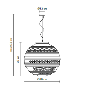 Lampa wisząca Karman Braille suspension - 3