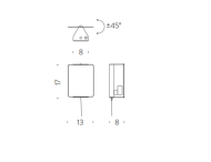 Nemo APPLIQUE À VOLET PIVOTANT wall - 3