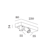 Wever&Ducre BLIEK petit 2.0 LED natynkowa - 2
