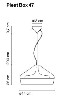 Lampa wisząca Marset Pleat Box 47 cm - 2