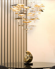 Catellani & Smith LUCI D'ORO - GOLD MOON Chandelier wisząca - 11