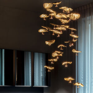 Catellani & Smith LUCI D'ORO - GOLD MOON Chandelier wisząca