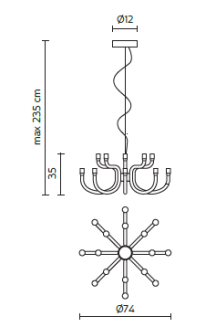 Lampa wisząca Karman SNOOB suspension 610 - 4