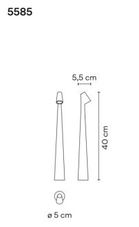 Lampa biurkowa Vibia Africa przenośna - 3