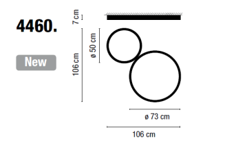 Lampa sufitowa VIBIA UP 4460 - 3