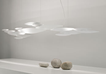 Lampa wisząca Terzani I LUCCI ARGENTATI 180cm