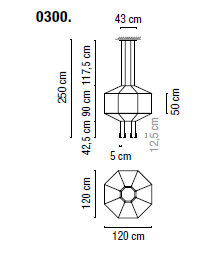 Lampa wisząca led VIBIA WIREFLOW 1 - 4