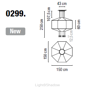 Lampa wisząca led VIBIA WIREFLOW 1