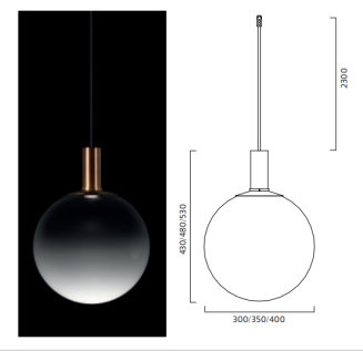 Lampa wisząca Zero Lighting FOG - 3