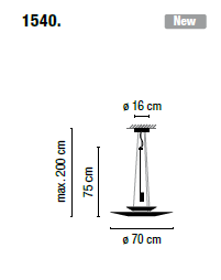 Lampa wisząca Vibia FLAMINGO 1540 - 2