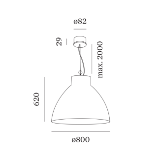 Lampa wisząca Wever&Ducre BISHOP 6.0/8.0 - 2