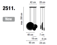 VIBIA COSMOS 2511 - kompozycja - 3