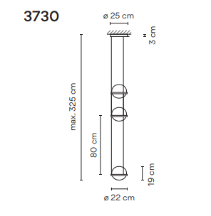 Lampa wisząca Vibia PALMA 3730 suspension - 3