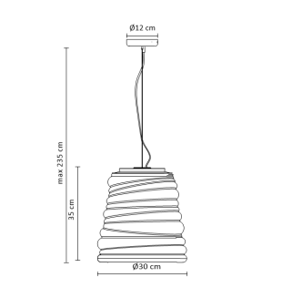 Lampa wisząca Karman BIBENDUM C/F - 4
