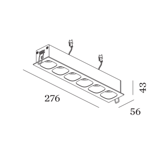 Lampa wpuszczana Wever & Ducre PIRRO 6.0 - 2
