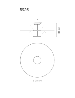Lampa sufitowa led Vibia FLAT 5926/5915 - 3