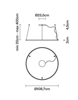 Lampa wisząca led FABBIAN OLYMPIC High Power - 4