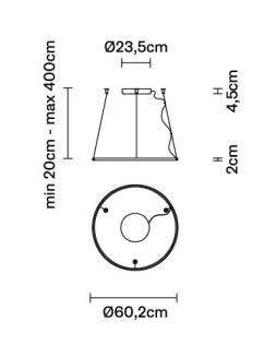 Lampa wisząca led FABBIAN OLYMPIC High Power - 6