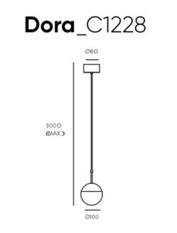 Lampa wisząca Aromas DORA_C1228 - 2