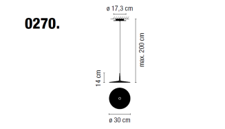 Lampa wisząca led VIBIA SKAN 0270 - 3