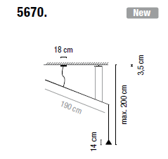 Lampa wisząca Vibia NORTH 5670 - 3