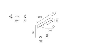 Lampa led MOLTO LUCE Trigga 1/2 SD natynkowa - 3