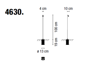 Lampa ogrodowa VIBIA BRISA 4630 - 4