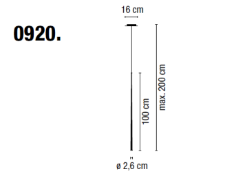 Lampa wisząca VIBIA SLIM 0920 - 3