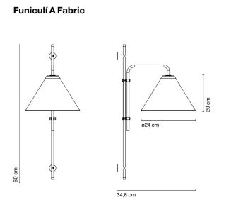 Kinkiet Marset Funiculí A Fabric - 4