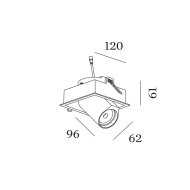 Wever&Ducre BLIEK SQUARE 1.0 wpuszczana - 2