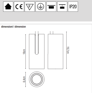 Lampa led PURALUCE - BOOMER 25 track - 3
